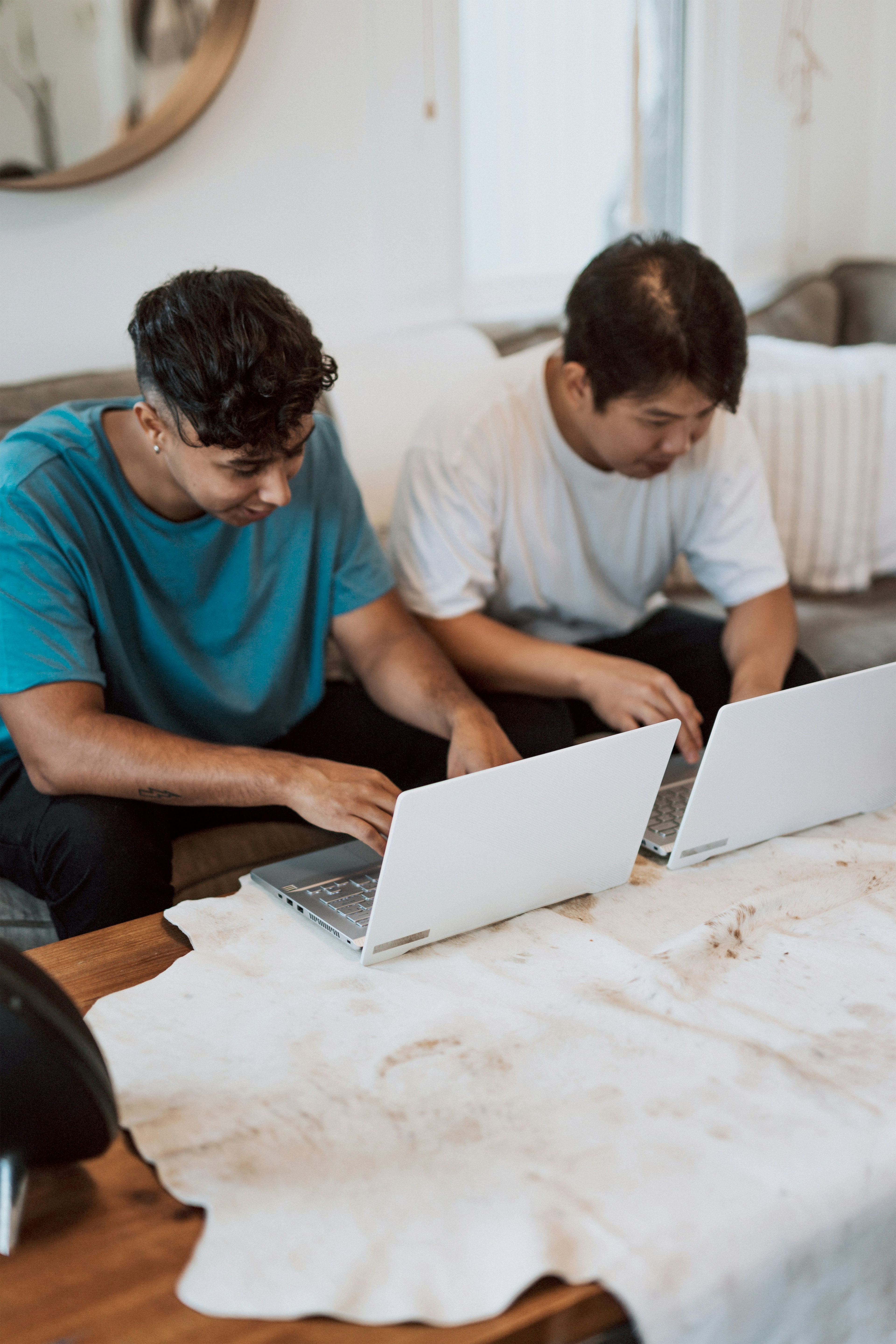 developers working on table