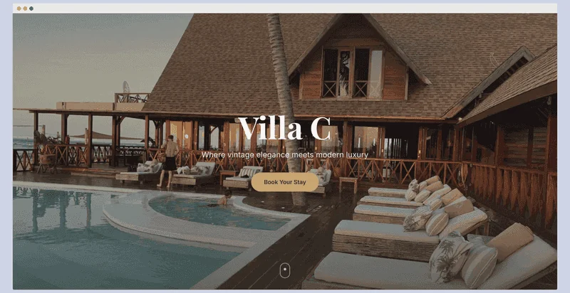Villa C - Elegant Boutique Hotel Template